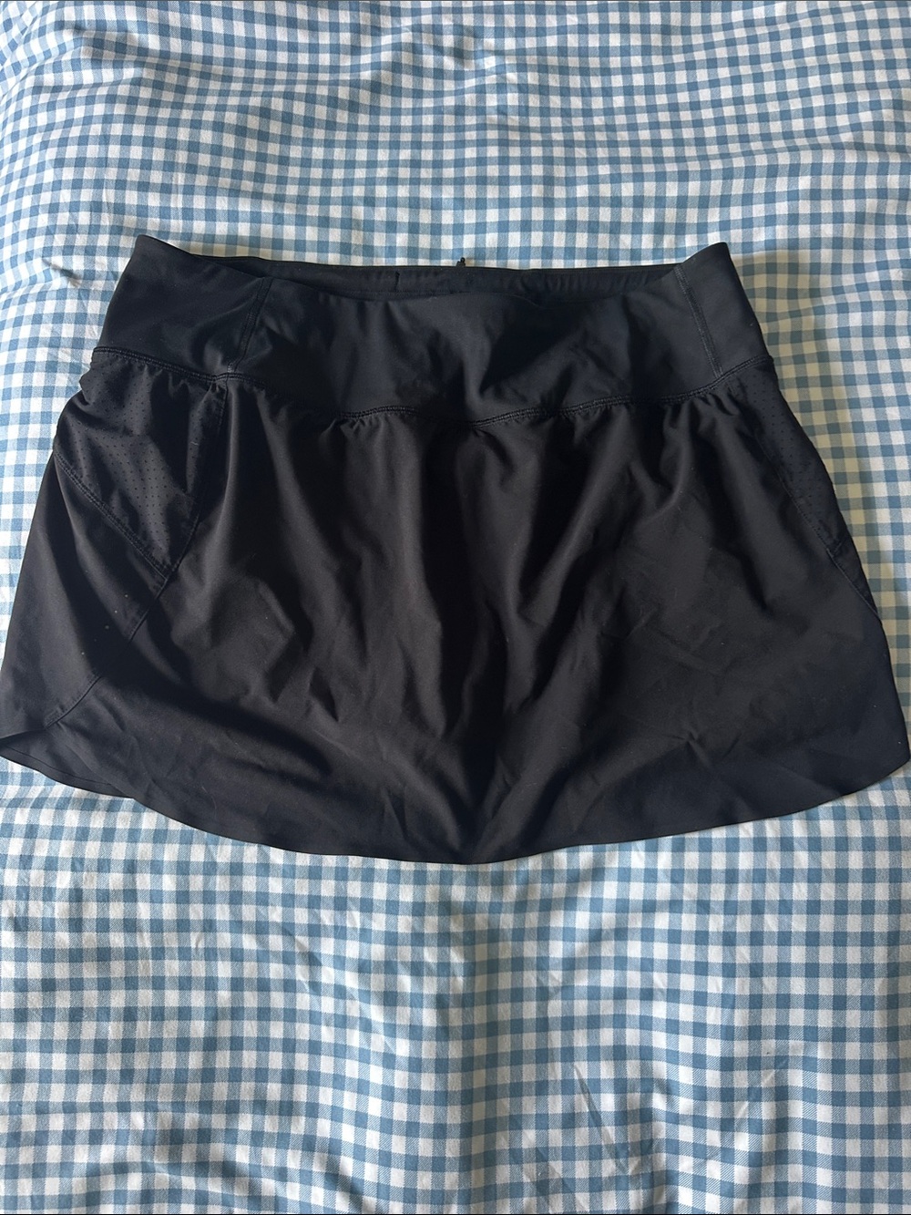 Athleta Black Performance Skort with Built-In Short Liner